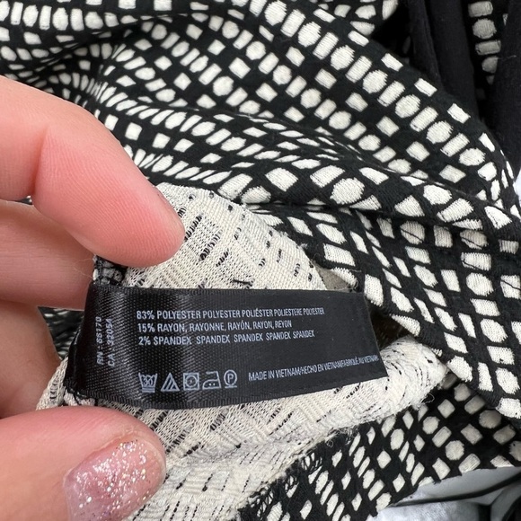 Anthropologie Dress Black/White Ladies Small - Picture 4 of 6